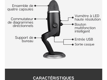 Charger l&#39;image dans la galerie, BLUE MIC Microphone pour Streaming USB Yeti X Noir (988-000244)
