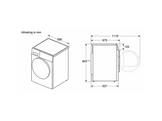 BOSCH WRB247D0FG - Sèche-linge pompe à chaleur - 9 kg - 57 dB - Label énergétique A