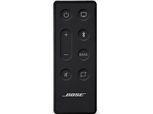 Charger l&#39;image dans la galerie, Télécommande noire avec boutons, logo Bose en bas.
