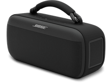 Charger l&#39;image dans la galerie, Haut-parleur noir avec poignée et grille, logo Bose visible.
