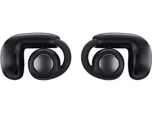 Charger l&#39;image dans la galerie, Une paire d&#39;écouteurs de sport sans fil noirs.
