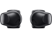 Charger l&#39;image dans la galerie, Deux écouteurs noirs, vue rapprochée. Les écouteurs se font face.
