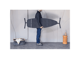 BRABANTIA Planche à repasser et planche à vapeur D - 2 en 1 - 135x45 cm - Denim Noir