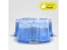 Charger l&#39;image dans la galerie, Un récipient en plastique bleu transparent. Le texte &#39;Lemon fresh&#39; apparaît sur une étiquette jaune.
