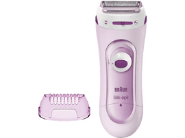 Épilateur rose Braun Silk-épil avec une tête séparée. L