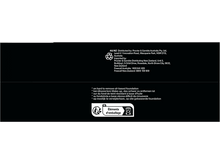 Charger l'image dans la galerie, Un fond noir avec des informations sur un emballage. Il comprend des informations sur le recyclage et l'environnement.
