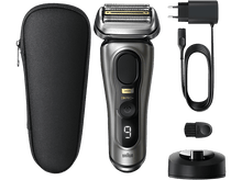 Charger l&#39;image dans la galerie, Rasoir électrique Braun Series 9 Pro avec accessoires, sur fond noir.
