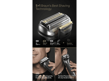 Charger l&#39;image dans la galerie, Gros plan d&#39;un rasoir; rasage avec le rasoir, montrant la tête et le pro trimmer.
