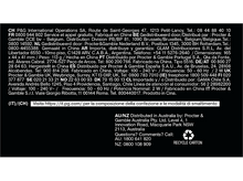 Charger l&#39;image dans la galerie, Texte avec informations sur le produit et symboles de recyclage. Fond noir avec texte blanc.
