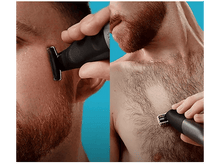 Charger l&#39;image dans la galerie, Homme se rasant la barbe. Deux scènes, une sur le visage, l&#39;autre sur la poitrine.
