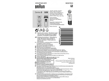 Charger l&#39;image dans la galerie, Dos de l&#39;emballage d&#39;une tête de rasoir Braun Series 3, avec infos produit et texte multilingue.
