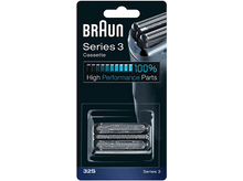 Charger l&#39;image dans la galerie, Emballage de cassette de remplacement pour rasoir Braun Series 3 avec têtes de rasoir visibles.
