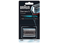 Emballage de cassette de rasoir de remplacement Braun Series 5, avec tête de rasoir visible.