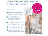 BRITA Carafe filtrante en verre 2,5 L - Bleu clair - Inclut 1 filtre à eau Maxtra Pro