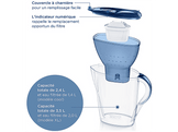 BRITA Carafe filtrante Marella Cool Blue + 2 cartouches MAXTRA Pro (1051131)