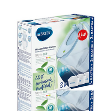 Charger l&#39;image dans la galerie, Boîte de filtre à eau Brita. Elle montre une carafe filtrante et 3 filtres MAXTRA+. Inclut du texte.
