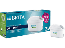 Charger l&#39;image dans la galerie, Boîte de filtres à eau Brita et un seul filtre. Texte : All-in-1.
