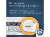 BRITA Cartouche filtrante Maxtra Pro Expert Calcaire Pack de 4 (1050433)