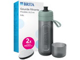 BRITA Gourde isotherme 0,6 L - Verte - Comprend 2 filtres à eau MicroDisc - Sans BPA