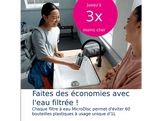 BRITA Gourde isotherme 0,6 L - Verte - Comprend 2 filtres à eau MicroDisc - Sans BPA