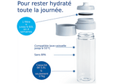 BRITA Gourde Vital 0,6 L - Bleue - Avec 2 filtres à eau MicroDisc - Sans BPA