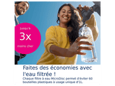 BRITA Gourde Vital 0,6 L - Pêche - Avec 2 filtres à eau MicroDisc