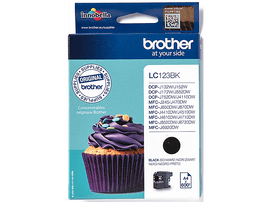 BROTHER Cartouche d'encre LC-123BK Noir (LC123BKBPRF)