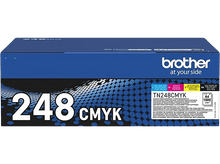 Charger l&#39;image dans la galerie, BROTHER Multipack Toner TN248VAL DCP Noir-Cyan-Magenta-Jaune 4 x 1000 Pages (TN248VAL)  Cyan / Magenta / Jaune / Noir
