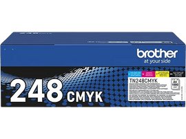 BROTHER Multipack Toner TN248VAL DCP Noir-Cyan-Magenta-Jaune 4 x 1000 Pages (TN248VAL)  Cyan / Magenta / Jaune / Noir