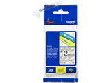 BROTHER Ruban d'étiquettes 12 mm x 4 m Black on Clear Tape (TZE131)
