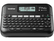 Étiqueteuse noire Brother P-touch D460BT avec clavier, écran et boutons.