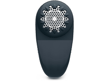 Charger l&#39;image dans la galerie, Purificateur d&#39;air bleu foncé avec un dessus floral. Isolé sur blanc. Le dessus a des trous. Le bas a une bande sombre.
