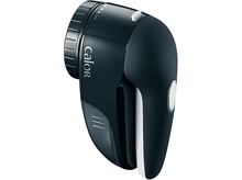 Charger l&#39;image dans la galerie, Rasoir à tissu noir, accents blancs. Marque Calor, avec bouton marche/arrêt et compartiment.
