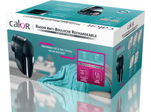 Charger l&#39;image dans la galerie, Boîte d&#39;un rasoir à tissu rechargeable avec instructions.
