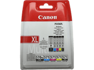 CANON 570XL Noir / 571 Noir - Cyan - Magenta - Jaune (0318C004)