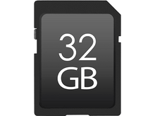 Charger l&#39;image dans la galerie, Carte SD noire avec 32 Go imprimés.
