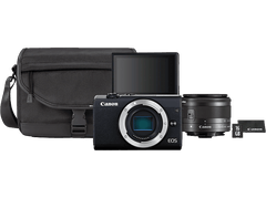 CANON Appareil photo hybride EOS M200 Noir Travel Kit (3699C040AA) Appareil photo hybride