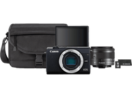 CANON Appareil photo hybride EOS M200 Noir Travel Kit (3699C040AA) Appareil photo hybride