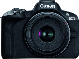 CANON Appareil photo hybride EOS R50 + RF-S 18-45 mm + Sac de transport + Carte SD