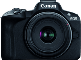 CANON Appareil photo hybride EOS R50 + RF-S 18-45 mm + Sac de transport + Carte SD
