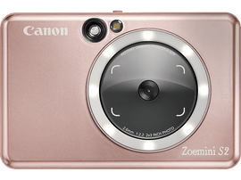 Appareil photo Canon Zoemini S2 or rose. Dispose d