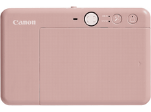 Charger l&#39;image dans la galerie, Imprimante Canon portable rose avec plusieurs boutons, le logo Canon et une surface texturée.

