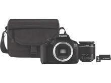 Charger l&#39;image dans la galerie, Appareil photo Canon EOS 2000D avec objectif, carte SD et étui.
