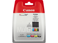 CANON CL-I551CMY Cyan - Magenta - Jaune - Noir (6509B008)