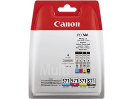 CANON CLI-571 Noir - Cyan - Magenta - Jaune (0386C004)