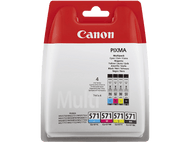 CANON CLI-571 Noir - Cyan - Magenta - Jaune (0386C004)