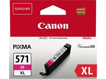Charger l&#39;image dans la galerie, Cartouche d&#39;encre Canon Pixma 571 M XL, rose, en emballage.
