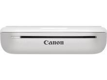Charger l'image dans la galerie, Imprimante photo portable Canon argent et blanche. Le logo Canon est visible.
