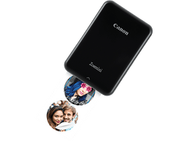 CANON Imprimante photo portable Zoemini Black/Silver + Housse de transport & Papier photo autocollant (3204C070AB) Imprimante photo portable Noir