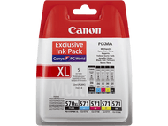 CANON Multipack 0318C009 PGI-570XL / CLI-571 Noir-Cyan-Magenta-Jaune (0318C009)